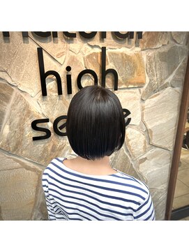 ナチュラルハイセンス 本店(natural high sense) つるんボブ×ミスティークカラー似合わせカット/町屋駅