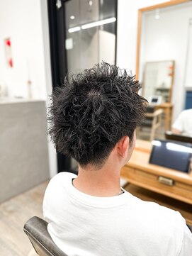 セイドット フクオカ(Say.FUKUOKA) 【メンズ★大名】ツイストスパイラルパーマ×刈り上げスタイル