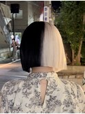 ツートンカラー　ケアブリーチ　原宿