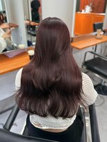 レブ 三条河原町(Reb,) ブリーチなしダブルカラーレイヤーカットミルクティーベージュ