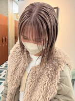 ノード(NODE)&nbsp;栄小顔丸みボブミルクティーベージュ