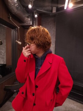 ブロック ジャポン(bloc japon) マッシュボブパーマ ニュアンスパーマ　ブリーチなしカラー