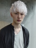 ネハス 名古屋栄店(nehus.) MEN’S HAIR/ブルーブラック/フェザーパーマ/ハイライト