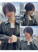 大人ショートボブ丸みショートカットマッシュショート/北千住