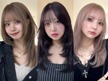 アイトーキョー 名古屋2nd(AI TOKYO)の写真/『いつでもかわいい』素敵な柔らかいcut*飾りすぎないほどよい抜け感を提案…[栄駅/インナーカラー]