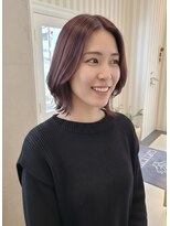 グリッター 泉中央店(GRITTERs)&nbsp;レイヤーボブ×ラベンダーブラウン