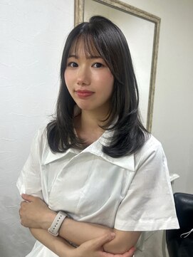 クレム 博多駅店(ChLem) カラー　暗髪　髪質改善　グレージュ　レイヤー　顔まわり