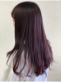 ダークパープル/ナチュラルショート/夏のヘアアレンジ/湘南台