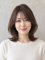 ハピエル ヘアークルー(HAPPYEL hair crew) 大人のくびれミディアム×ショコラブラウン