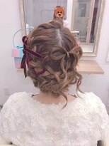 ミグ バイ クオーレ(mig by CUORE)&nbsp;りぼん編み込みアップ