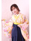 着物ヘア　袴着付け　袴ヘア　アレンジ　ヘアセット