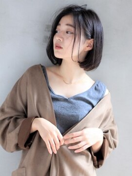 クィーンズガーデンバイケーツーギンザ(QUEEN’S GARDEN by K two GINZA) [K-two銀座]スタイリング簡単センシュアルショートボブ/黒髪
