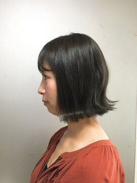 ピエドプールポッシュ(PiED DE POULE POCHE) アッシュグレー×外ハネBOB