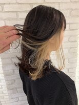 ロンド 表参道店(Lond)&nbsp;可愛いインナーカラーゴールド＊くるりんぱ