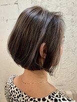 ペネロープ(Penelope)&nbsp;【新宿ペネロープ】前下がりボブ×暗髪メッシュカラー　 担当RYO