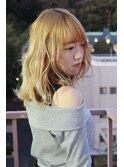 【お人形のような髪色へ】ハイトーンベージュ