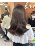 韓国風レイヤーカット×ブラウンカラー