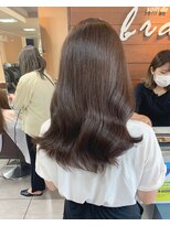 ブレス 小阪店(brace)&nbsp;韓国風レイヤーカット×ブラウンカラー