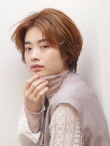 七ッ星+&nbsp;オレンジブラウン × ショート