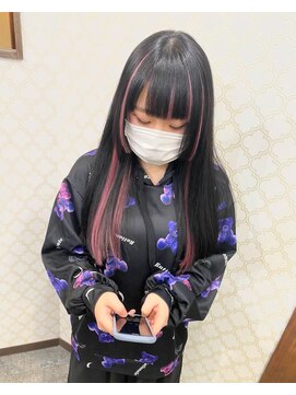 ブランシスヘアー(Bulansis Hair) プルエクステでデザインカラー