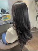 暗髪 × ラベンダーブラック