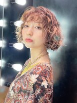 アルバム 銀座(ALBUM GINZA)&nbsp;ボブパーマ_チェリーブラウンフェミニンロング_59243
