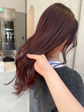 ガリカ 横浜(Gallica) 【minami】大人フェミニン艶髪チェリーブラウン/暖色カラー