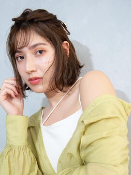 アース コアフュールボーテ 長野駅前店(EARTH coiffure beaute) エアリーハーフアップ