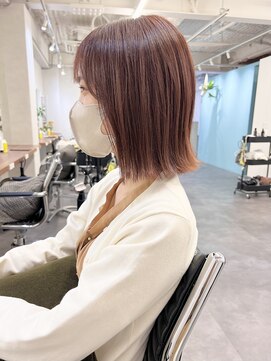 オウル(Owll) ＊ピンクベージュ×外ハネボブ＊