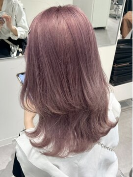 ランテルディ 渋谷(LANTERDIT) ラベンダーピンク　レイヤーカット　韓国風ヘア レイヤーカット