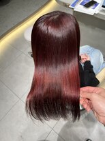 ロンドメリア 天神大名店(Lond Melia) ★くびレイヤーエモージュインナーグレージュ前髪ピンクベージュ