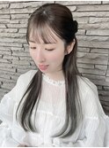 タイトヘアセットお呼ばれヘアセットハーフアップ