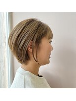 モリオフロムロンドン 泉南店(morio FROM LONDON)&nbsp;ショートボブ×ミルクティーベージュ［AYAKA］