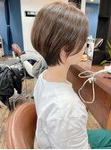 大人可愛い20代30代40代丸みとくびれショートボブ◎