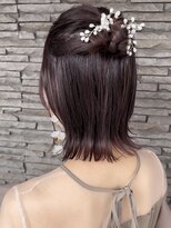 ハイバレーヘアーメゾン(HIGH VALLEY HAIRMAISON) ハーフアップお呼ばれヘアセット岡山南中央町