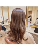 ミルクティーカラー×ロングヘアー[30代40代50代60代]