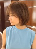 ショートボブ小顔カット大人ヘア髪質改善30代40代50代表参道青山