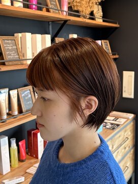 アンスリウム(anthurium) 【ショート× オレンジ×stylist小林】