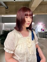 リール(rire)&nbsp;rireイメチェン前髪アンブレラカラーこなれミディウェーブパーマ