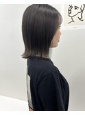 【jjeno】アッシュグレージュ×ボブ×髪質改善ストレート