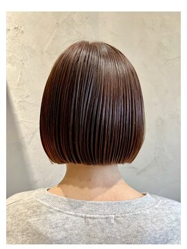 ファブーク(FaBurk) 重めボブ×オレンジベージュ