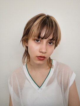 ちょきちょき 浜川店 マッシュウルフヘア/ハイライトローライト