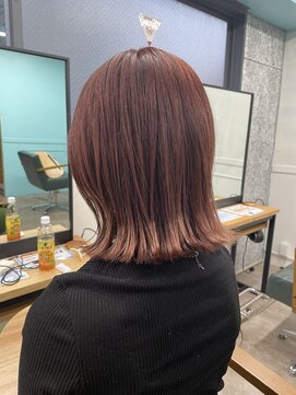 ロフティー 清澄白河(LOFTY) ピレンジ/ピンクオレンジ/ボブ/髪質改善/清澄白河/錦糸町