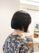 ガーデンヨコハマ(GARDEN YOKOHAMA) ボブ ホワイトグレージュ デジタルパーマ チェリーブラウン