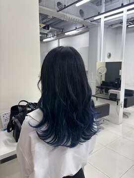 アライブ ハラジュク(ALIVE harajuku) 【ALIVE 夕貴】こだわりのブルーグラデーションカラー♪