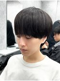 黒髪マッシュナチュラルマッシュメンズヘア韓国ツーブロック