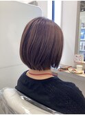 お手入れ簡単丸みボブ