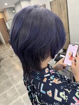 ローカス 昭島(Locus)&nbsp;ウルフ/ショートウルフ/ブルー系/ブリーチ/ケアブリーチ