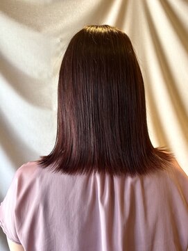 ココカラヘアー ニコ(cococara hair nico) ボブ/切りっぱなしボブ/髪質改善/トリートメント/ピンク