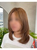 ミディアムレイヤーカット＊Aya